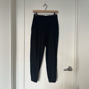 Athleta Black Track Pants High-Waisted Relaxed Fit